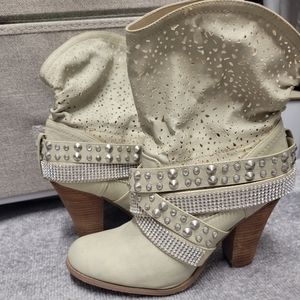 Rhinestone Studded Cowboy Boots